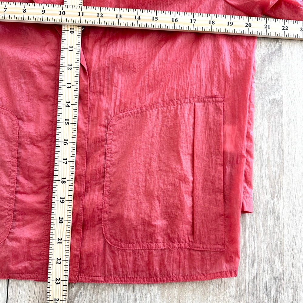 Ecole De Paris Jacket Womens Medium Coral Pink Lightweight Zip Up Pull NEW - Picture 6 of 6